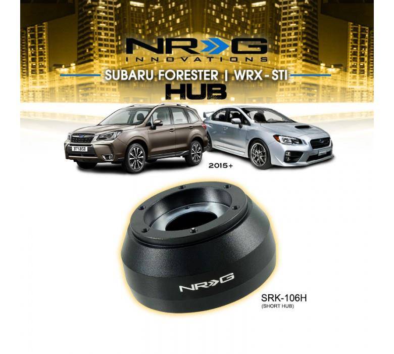 NRG Steering Wheel Hub Adapter Kit - Compatible with 2015+ Subaru Forester, 2015 Subaru Impreza WRX, 2010+ Legacy (Model# SRK-106H) - Perfect for Racing, Drifting & Custom Car Modifications