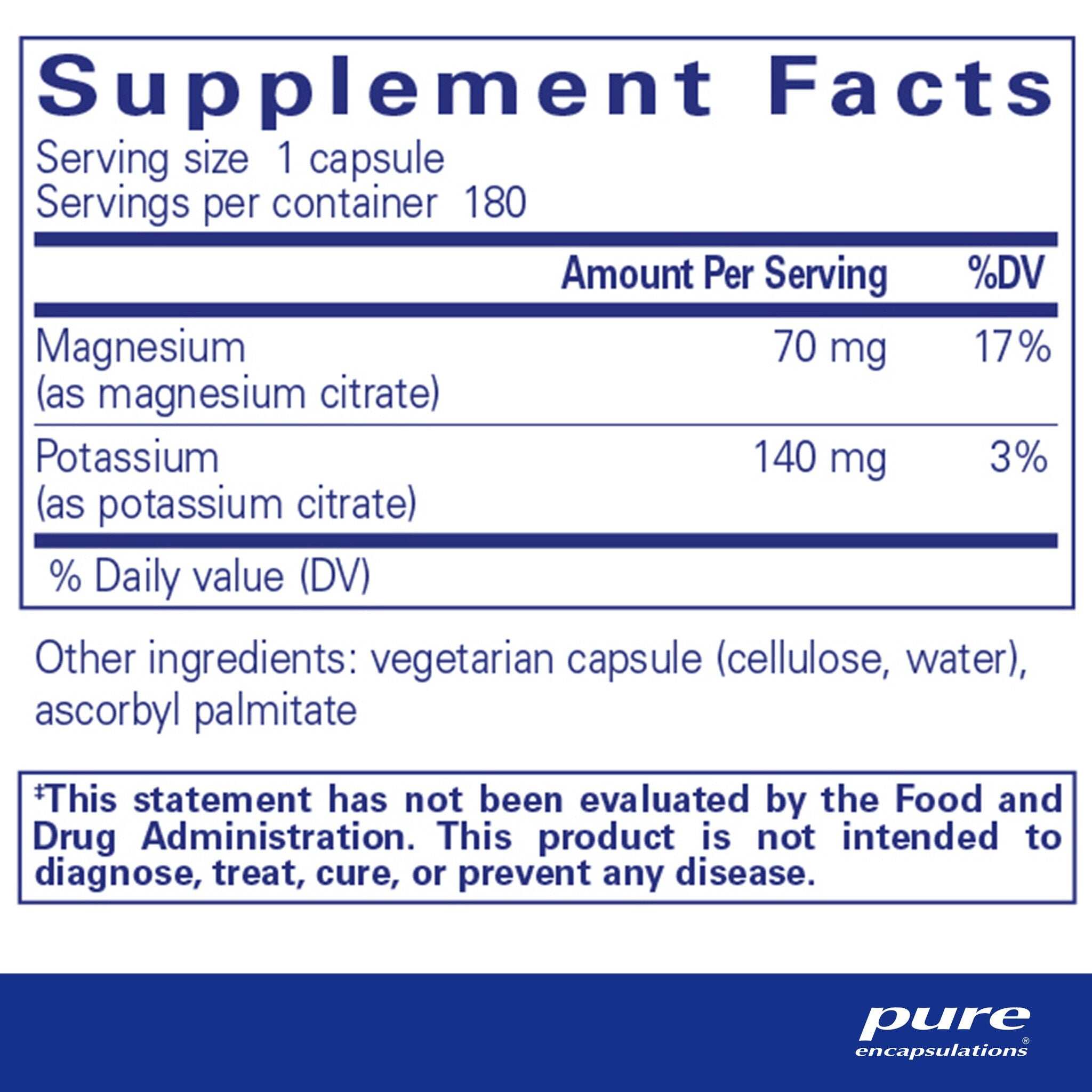 Pure Encapsulations Potassium Magnesium Citrate Supplement - Supports Heart Health & Muscle Function - Ideal for Athletes & Active Lifestyles