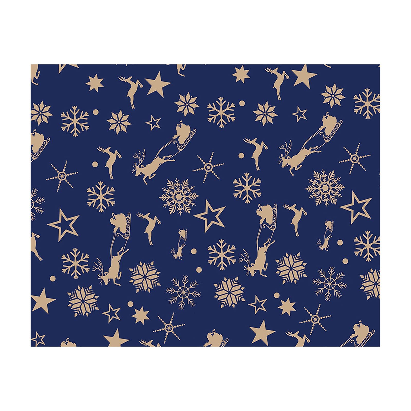 Christmas Wrapping Paper - Single-Sided Vintage Kraft Paper with Classic Santa Claus Design for Holiday Gift Wrapping | Perfect for Christmas Presents, Party Favors & DIY Crafts
