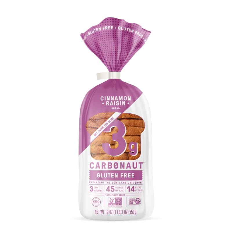Carbonaut Gluten Free Seeded Bread - Low Carb, Keto Certified, Non-GMO, Vegan (Pack of 4) | Perfect for Keto Diet, Healthy Snacks & Sandwiches
