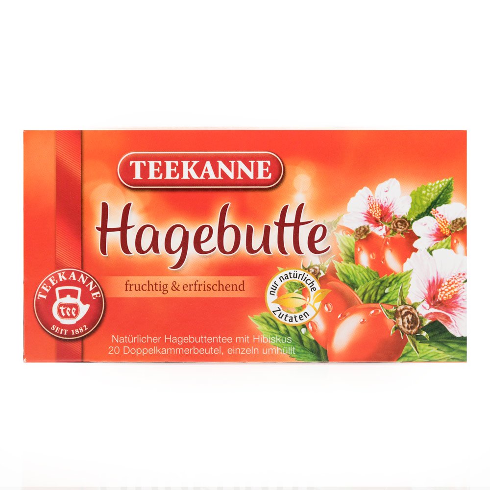 Organic Rosehip & Hibiscus Herbal Tea - 20 Tea Bags | Caffeine-Free, Antioxidant-Rich | Perfect for Relaxation, Detox & Immune Support
