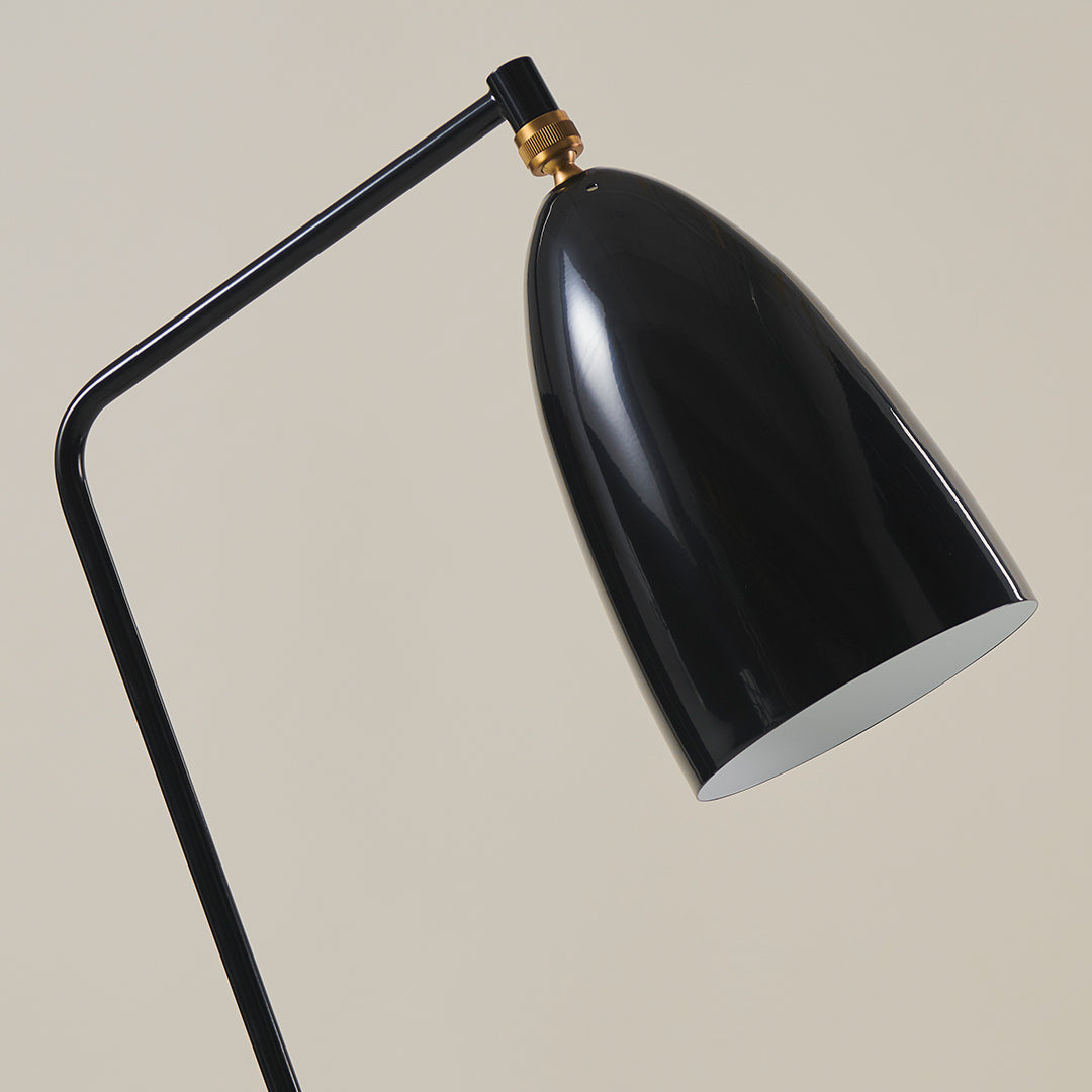 Modern Grossman Gräshoppa Floor Lamp - Adjustable LED Reading Light for Living Room, Bedroom & Office - Scandinavian Design with Flexible Gooseneck - Warm White Light for Cozy Ambience