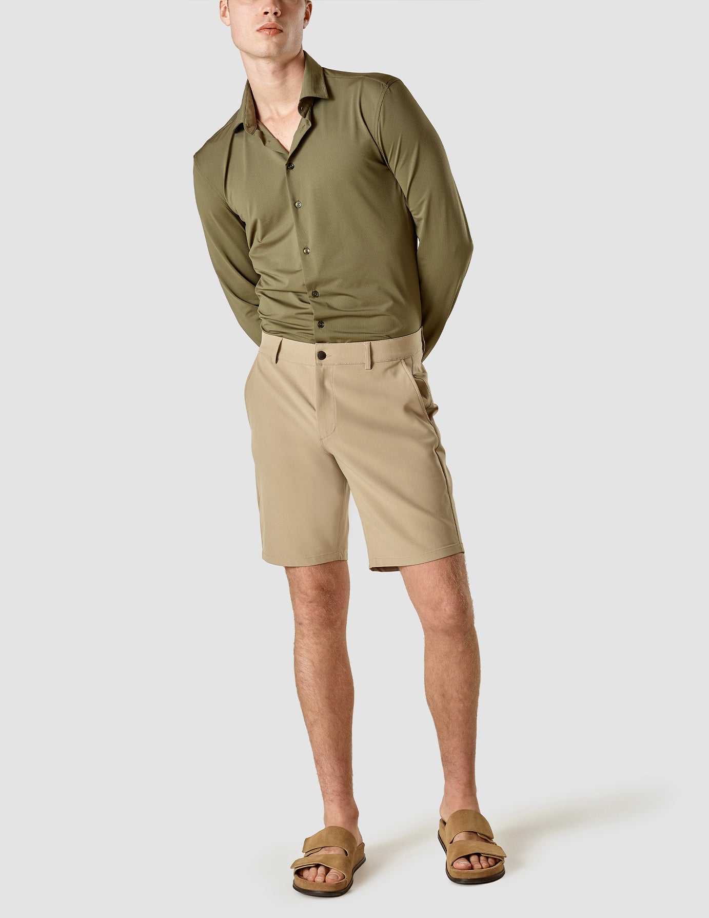 Essential Khaki Shorts for Men - Comfortable Casual Wear for Summer, Travel & Outdoor Activities