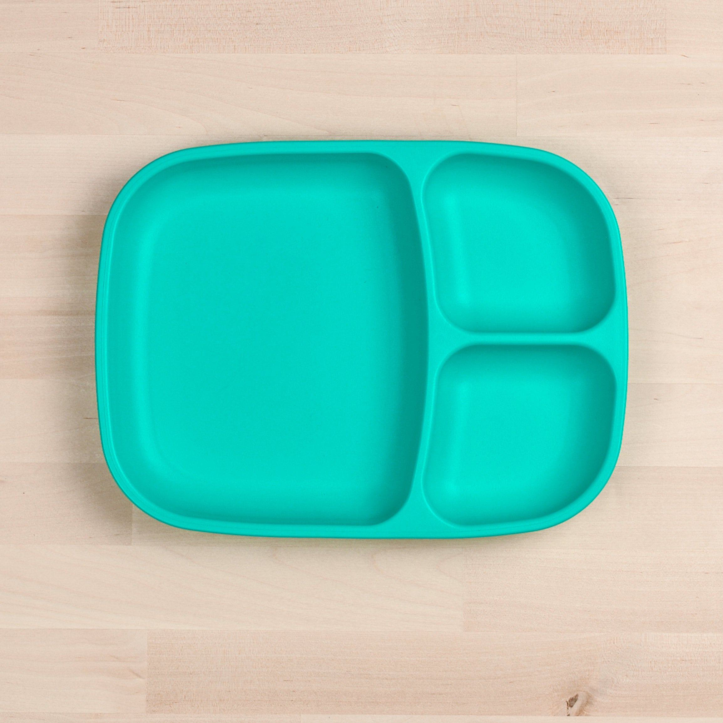 Re Play Divided Plate Large - BPA-Free, Eco-Friendly Kids Dinnerware for Toddlers & Babies - Perfect for Home, School, and Travel Meals