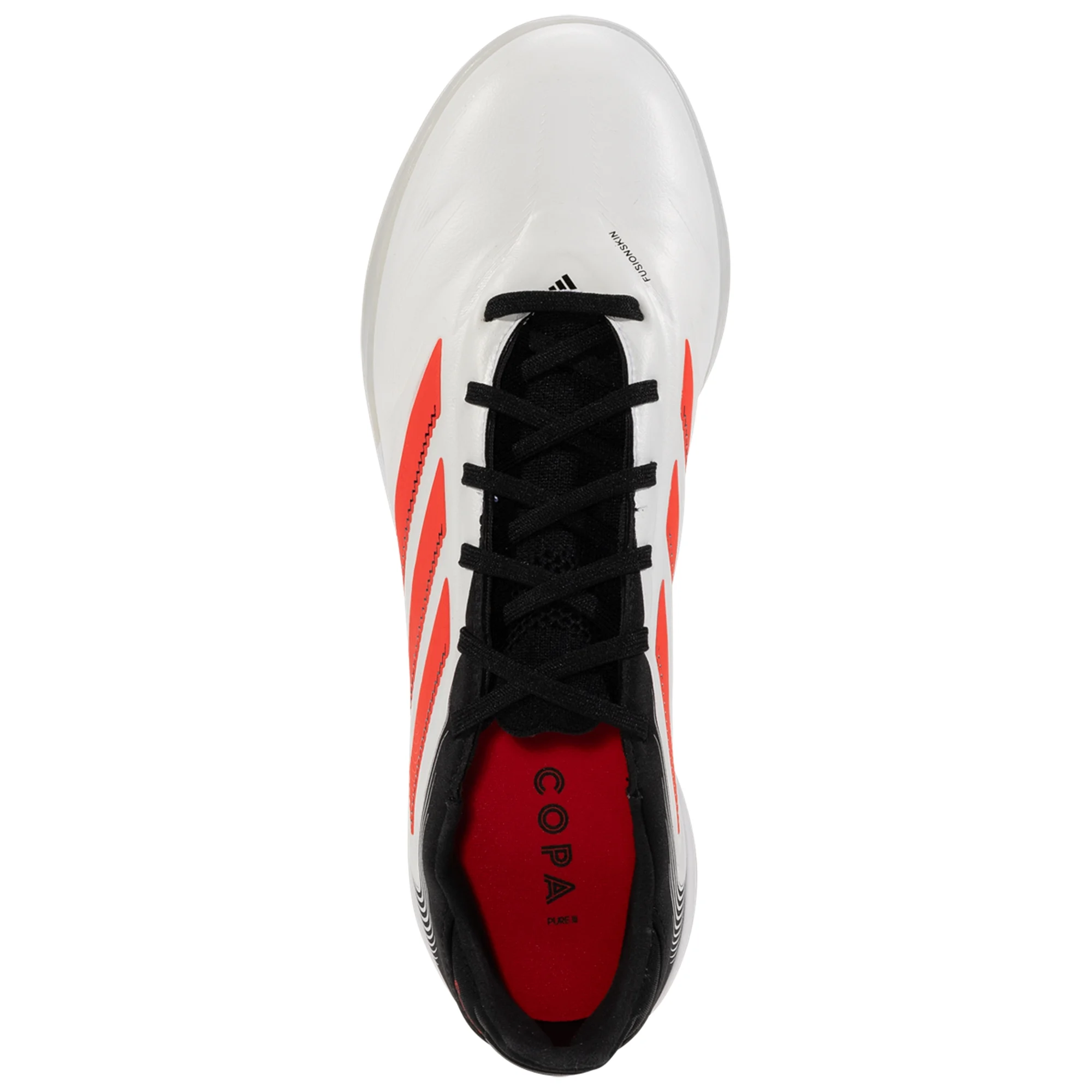 Adidas Copa Pure III Pro Turf Soccer Cleats for Men - White/Lucid Red/Black | Firm Ground Football Boots for Training & Matches | Perfect for Artificial Turf & Outdoor Play