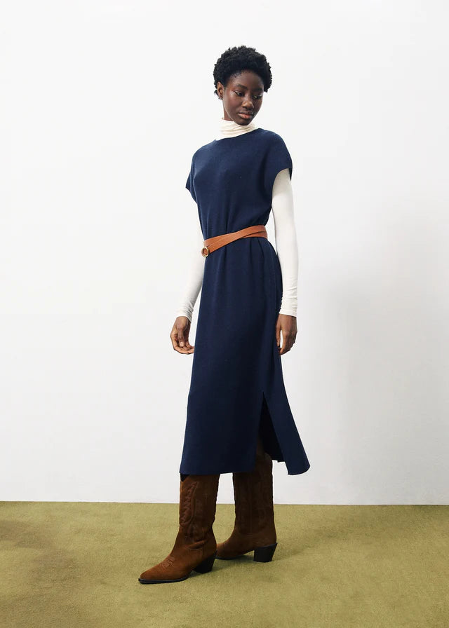 Norane Sleeveless Dress for Women - Navy Blue Summer Casual Dress - Perfect for Beach, Vacation and Outdoor Activities