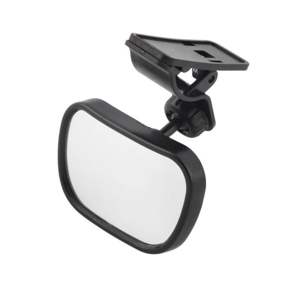 Baby Car Mirror for Rear Facing Car Seat - Shatterproof Adjustable 360° Rearview Mirror with Wide Clear View for Infant Safety | Perfect for Backseat Monitoring During Road Trips & Daily Commutes (Black)