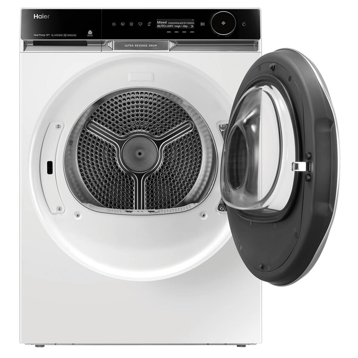 Haier 600 Series 10kg Heat Pump Dryer - Energy Efficient, White (HDHP10PXW1) for Home & Laundry Room Use