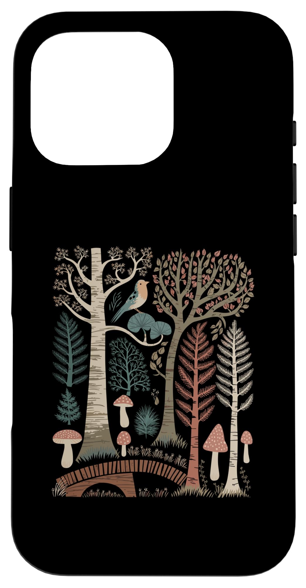 iPhone 16 Pro Case - Cottagecore Aesthetic Enchanting Forest Design - Protective Phone Cover for Nature Lovers | Perfect for Outdoor Adventures, Picnics & Cottagecore Lifestyle
