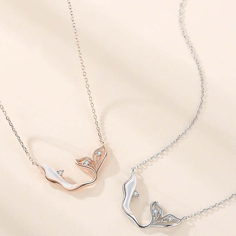 Love Dolphin Pendant Necklace - Sterling Silver Ocean Jewelry Gift for Women | Perfect for Beach Vacations, Birthday Presents & Marine Life Lovers