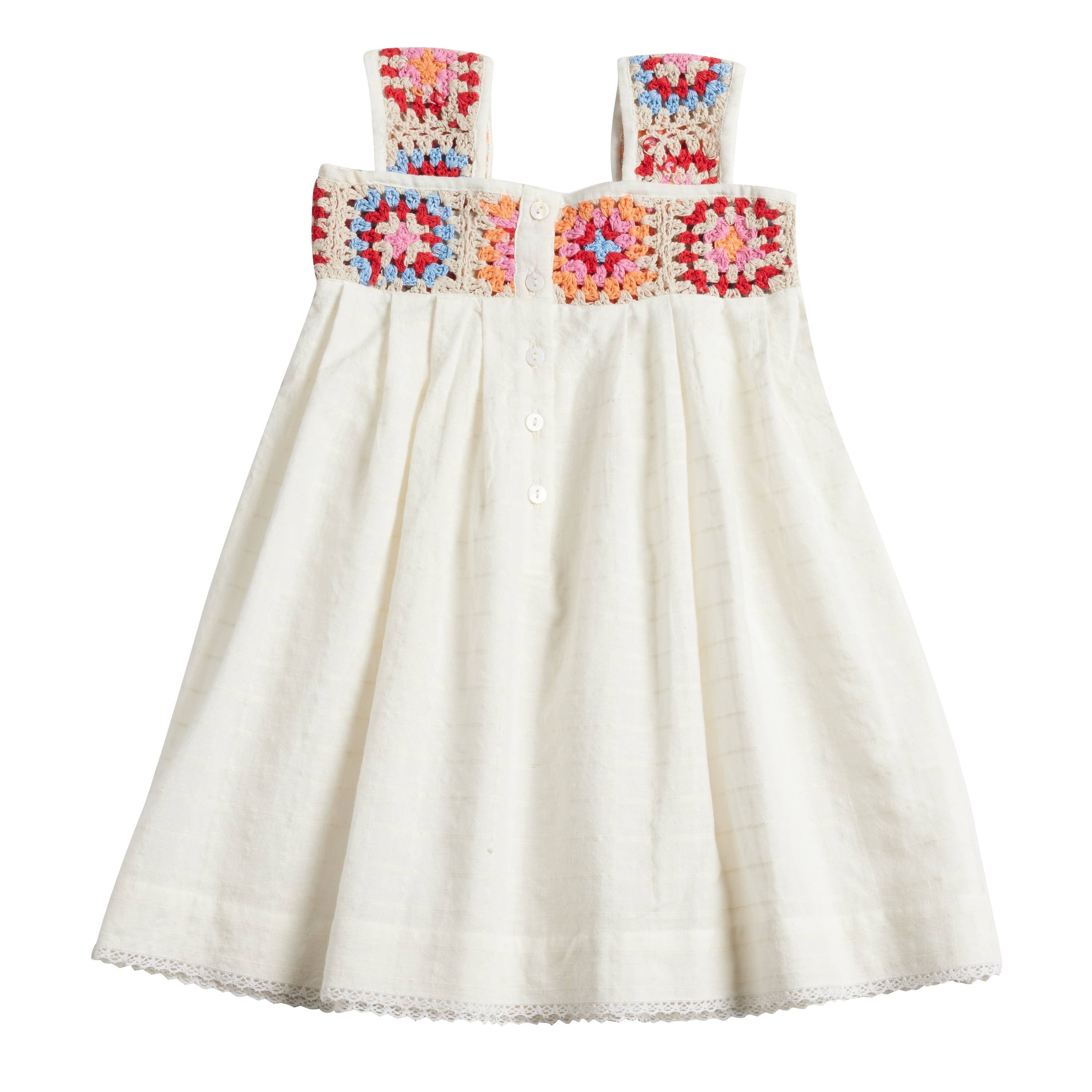 Bonheur du Jour Paris Bellize Girl Dress - Elegant Off White Floral Lace Dress for Girls | Perfect for Weddings, Parties & Special Occasions