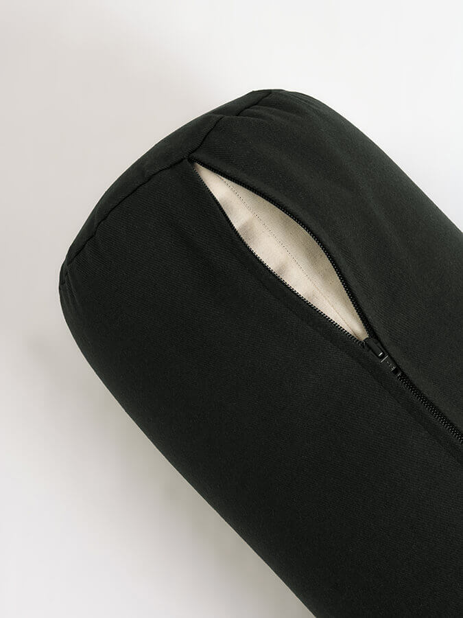 Organic Cotton Buckwheat Meditation Bolster Cushion for Yoga & Zen Relaxation - Perfect for Yoga Studios, Home Meditation & Stress Relief