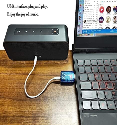 KraijjaRetail 3D Sound 5.1 Channel USB Audio Controller External Sound Card for PC, Laptop, Gaming & Home Theater - Enhanced Surround Sound for Movies, Music & Video Editing