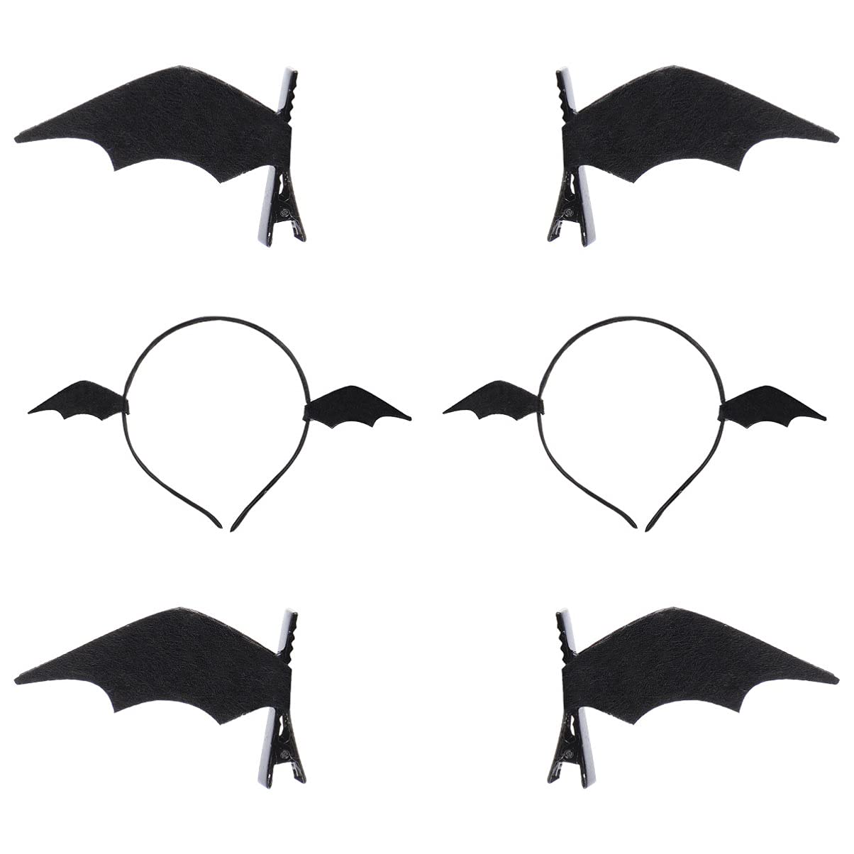 Beaupretty Halloween Devil Wing Makeup Headband - Bat Ear Hair Clips & Cosplay Costume Accessories for Kids & Adults | Perfect for Halloween Parties, Cosplay Events & Themed Dress-Up