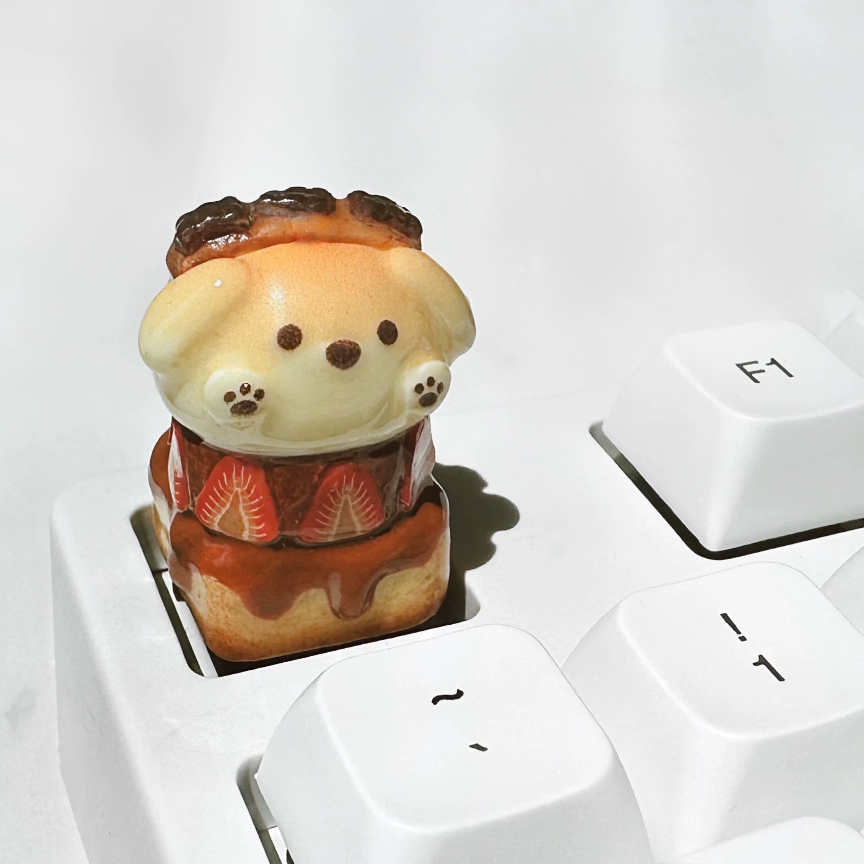 Handmade Resin Clay Keycaps - Custom Stone Plastic Clay Artisan Keycaps for Mechanical Keyboards | Personalized Keyboard Decor for Gaming & Typing Enthusiasts