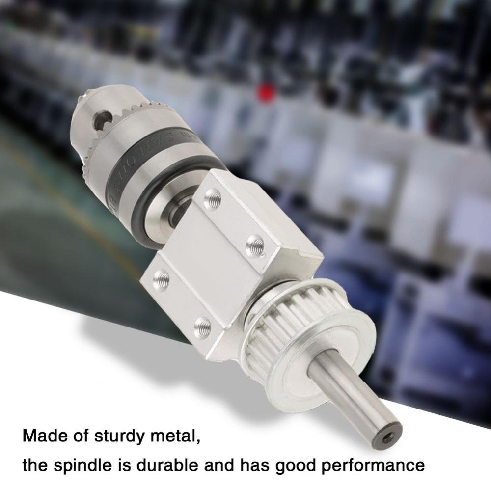 Lathe Press Motor Chuck Adapter - High Precision Unpowered DIY Spindle Assembly for Hand Drill Bits | Compatible with Drill Press, Table Grinder & Table Saws | Perfect for Woodworking, Metalworking & DIY Projects