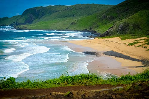 Fernando Noronha Island Boat Scenic Poster - 20x30 Inch Laminated Wall Art with Vibrant Colors - Perfect for Living Room, Bedroom & Office Decor