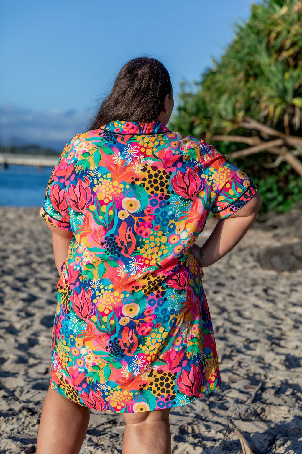 Kasey Rainbow Matilda Sundown Nightie - Soft & Comfortable Sleepwear for Women - Perfect for Relaxing at Home or Cozy Evenings