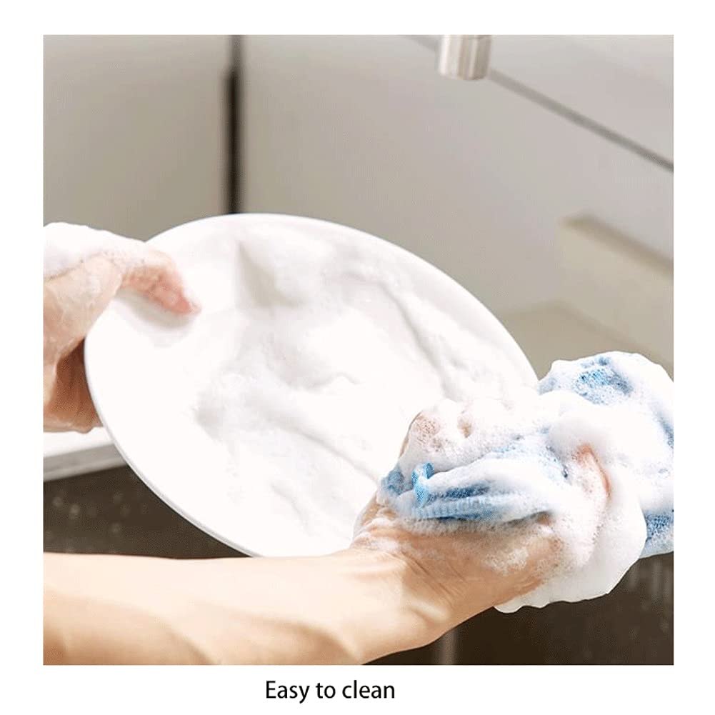 Heavy-Duty Kitchen Scouring Pads - 6 Pack Dishwashing Sponge Blocks for Pots, Pans & Utensils - Non-Scratch Cleaning Pads for Tough Stains & Grease - Ideal for Daily Dishwashing, Grill Cleaning & Household Chores
