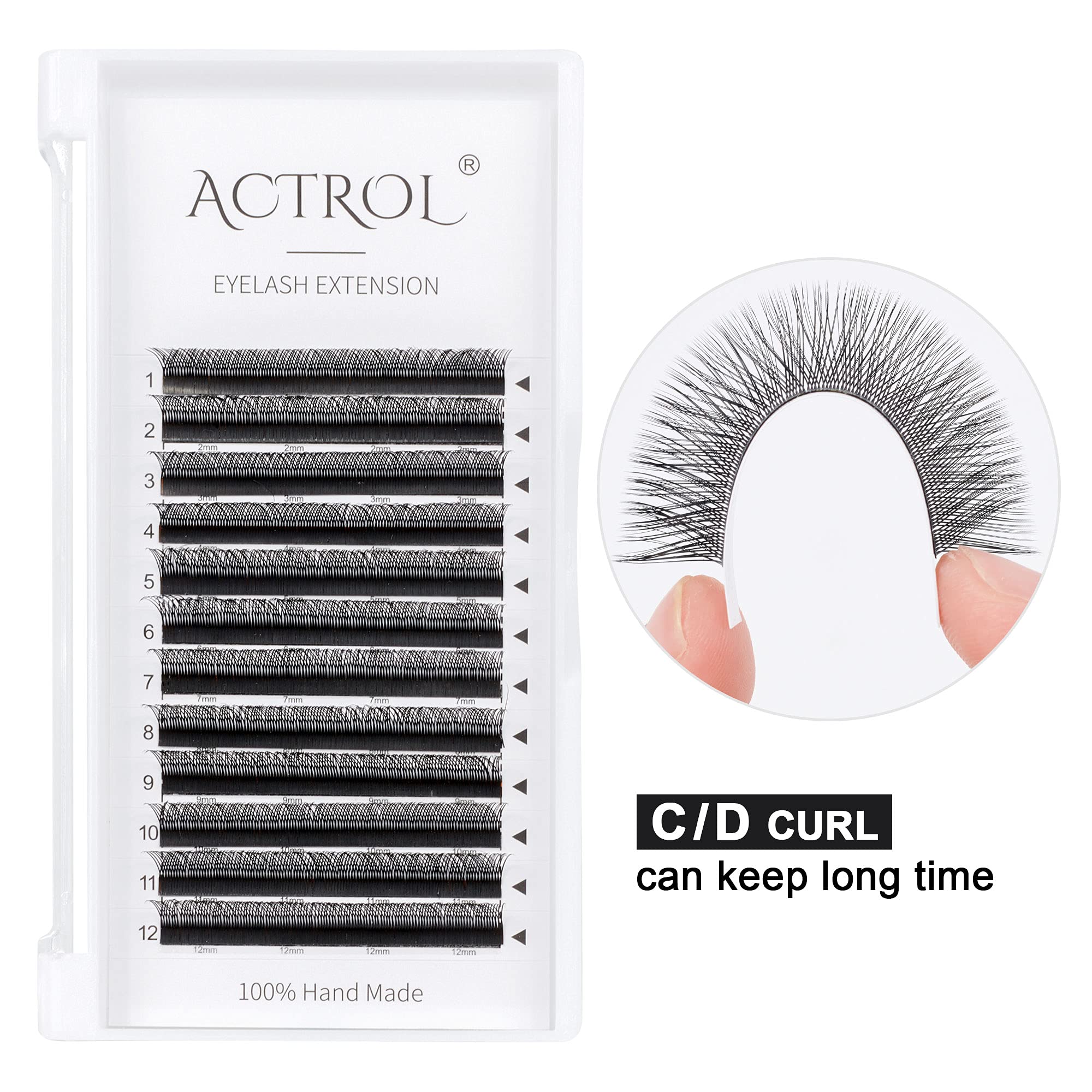 Premium 4D Y-Shaped Black Eyelash Extensions - D Curl 0.05mm 10mm Volume Lashes | Soft Premade Fans for Easy Application | Perfect for Bridal, Party & Daily Makeup Looks