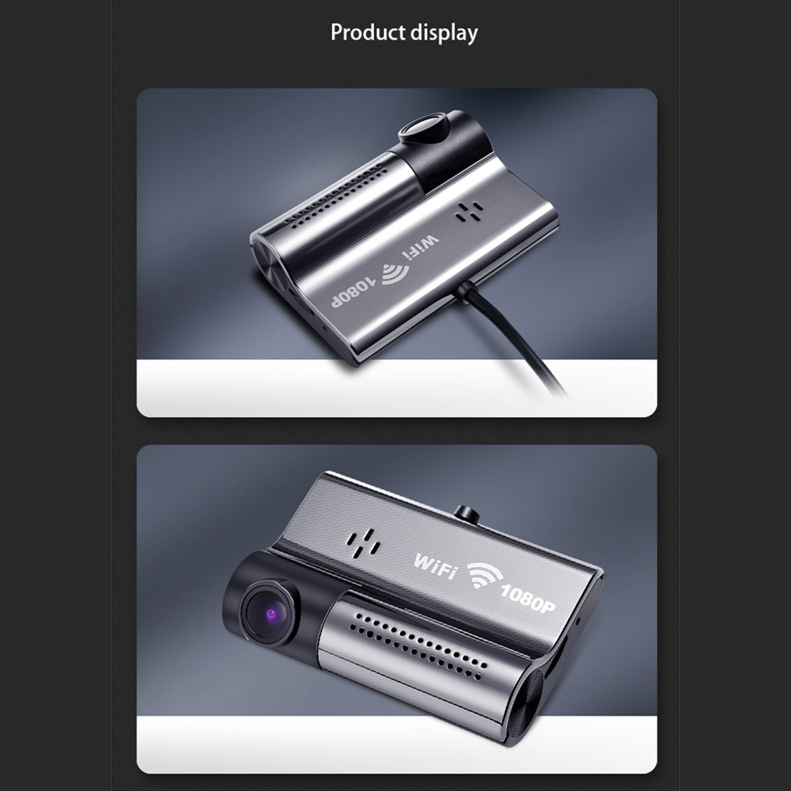 1080P WiFi Dash Cam with Night Vision - Hidden Driving Recorder & DVR for Cars | Perfect for Road Trips, Uber, and Security Monitoring