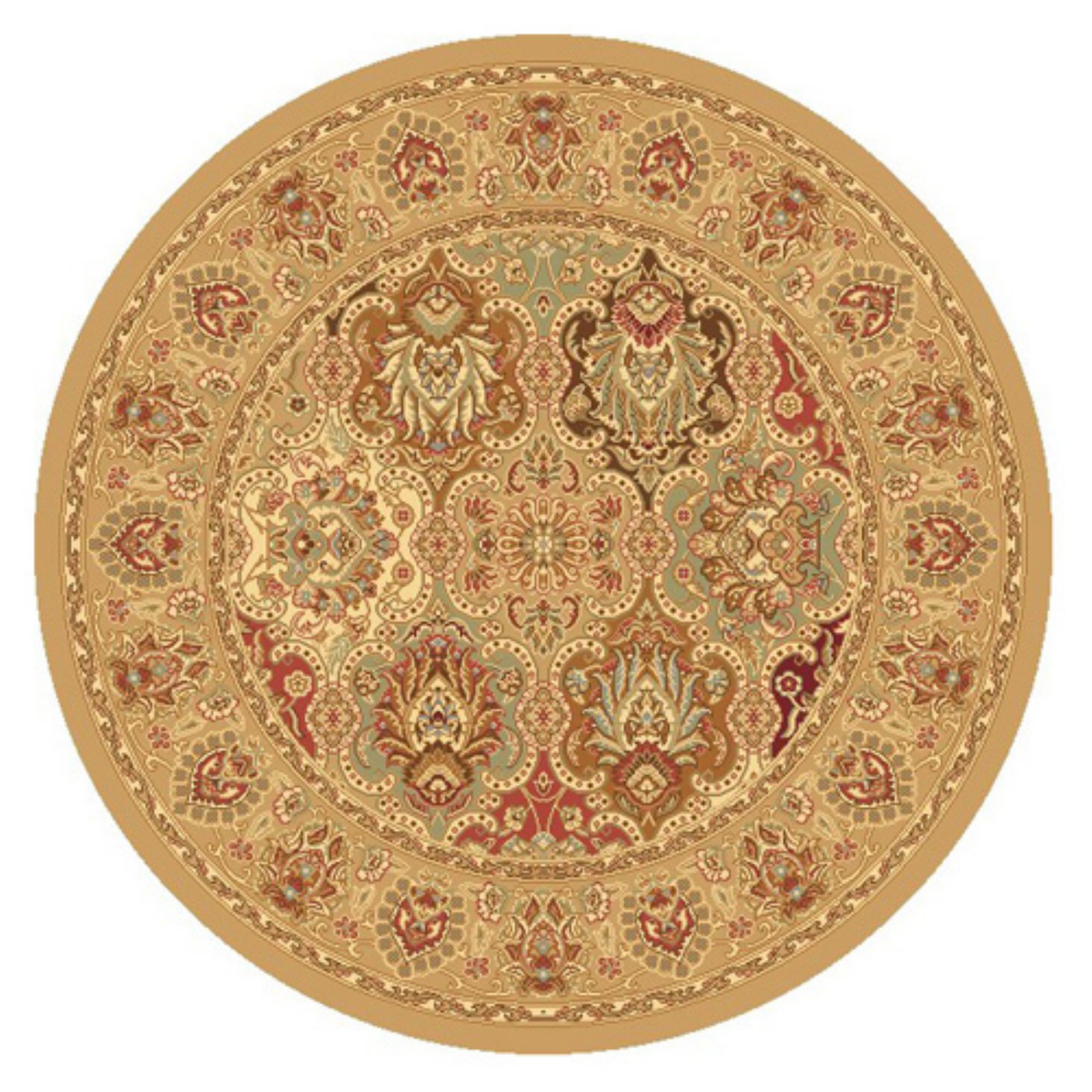 Rugs America New Vision Collection P108 Oriental Traditional Area Rug - Panel Cherry, 2'3