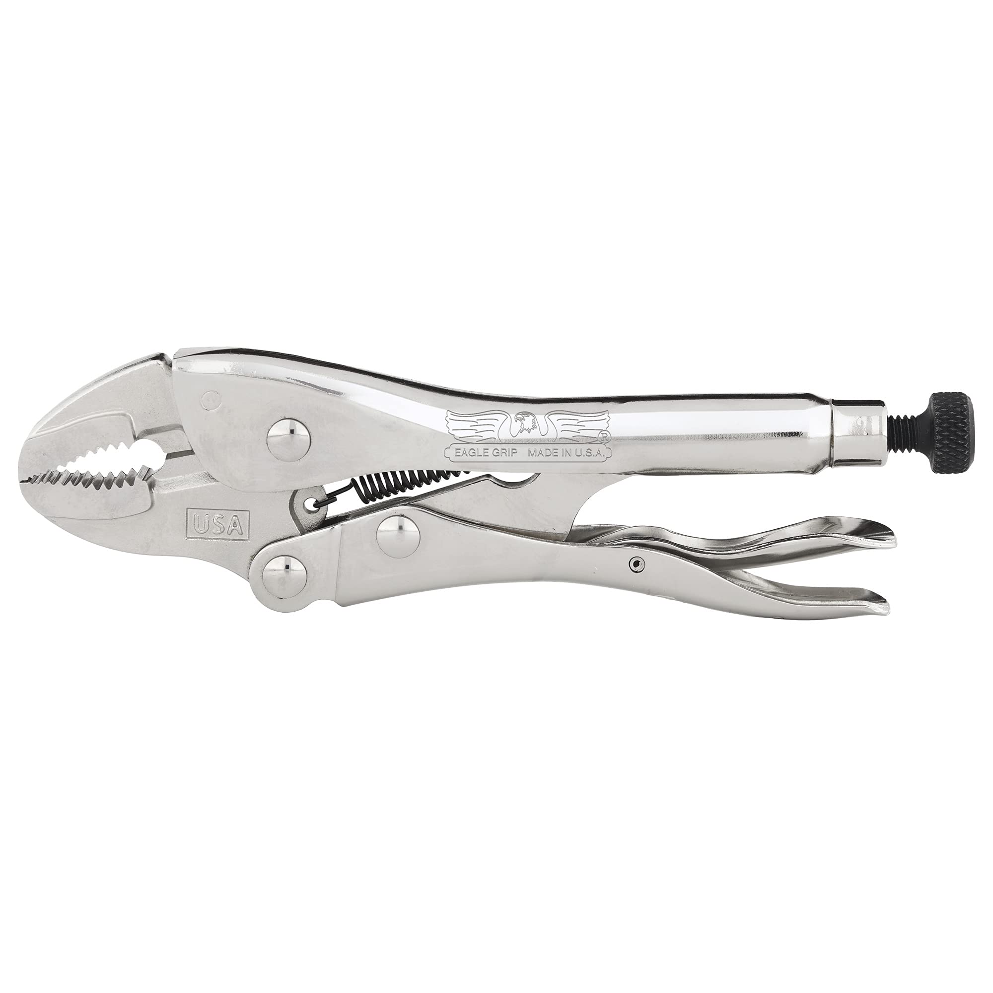 Malco Eagle Grip LP7WC 7-Inch Curved Jaw Locking Pliers with Wire Cutter | KNIPEX 2611200 8-Inch Long Nose Pliers with Cutter - Professional Tool Set for Electrical Work, DIY Projects & Automotive Repairs