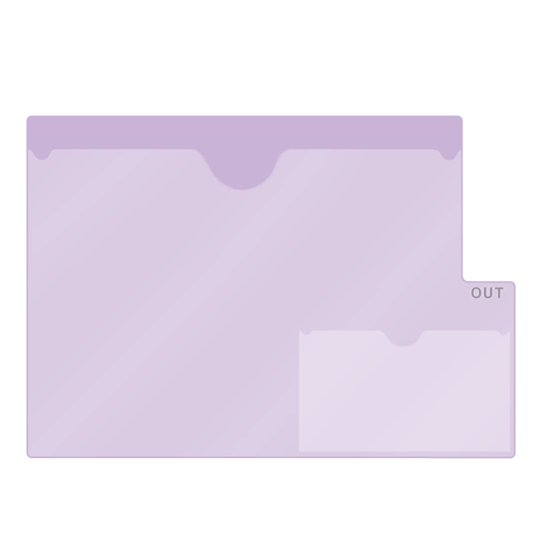 Plastic File Folders Letter Size 9.5