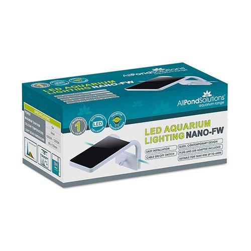 Small Aquarium LED Light 10000-12000K - Energy Efficient White & Blue Fish Tank Lighting for Freshwater & Saltwater Aquariums | Perfect for Coral Growth and Planted Tanks