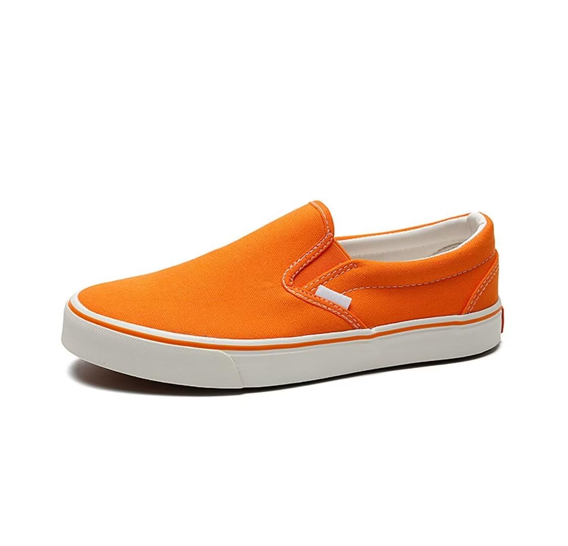 Women's Breathable Canvas Slip-On Sneakers with Cloud Foam Cushioning - Comfortable Mesh Casual Shoes for Walking, Running & Everyday Wear