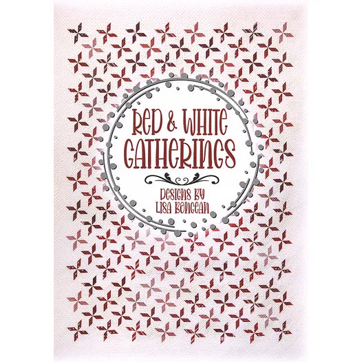 Red & White Gatherings Quilts Pattern Book - DIY Quilting Guide for Beginners & Experts - Perfect for Home Decor, Gifts & Craft Projects