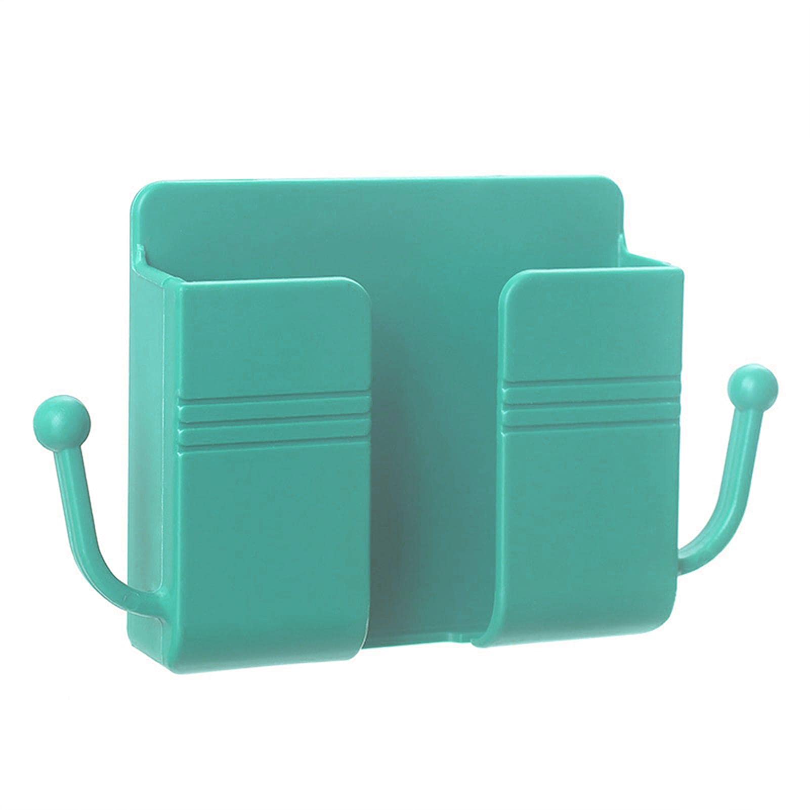 Wall-Mounted Storage Organizer - Dustproof & Waterproof Remote Control Holder for TV, AC, Mobile Phones - Perfect for Home, Bathroom, and Office Organization (No Punch Installation Required)