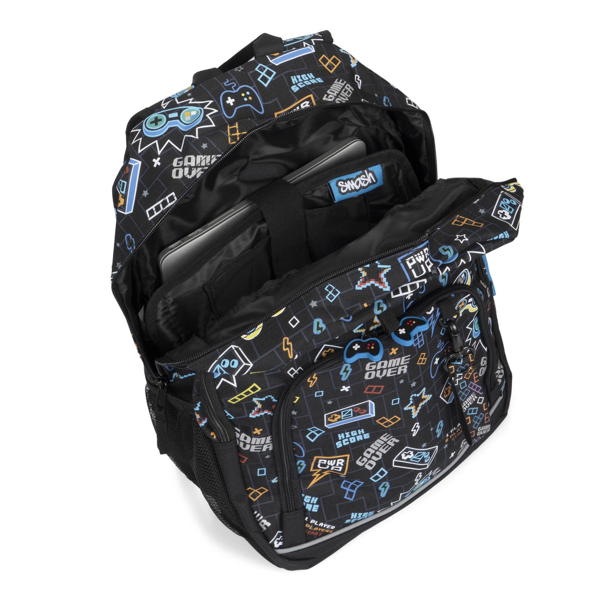 SMASH Backpack with Lunch Bag & Key Leash - Durable School Backpack for Kids & Teens, Perfect for School, Travel & Outdoor Adventures