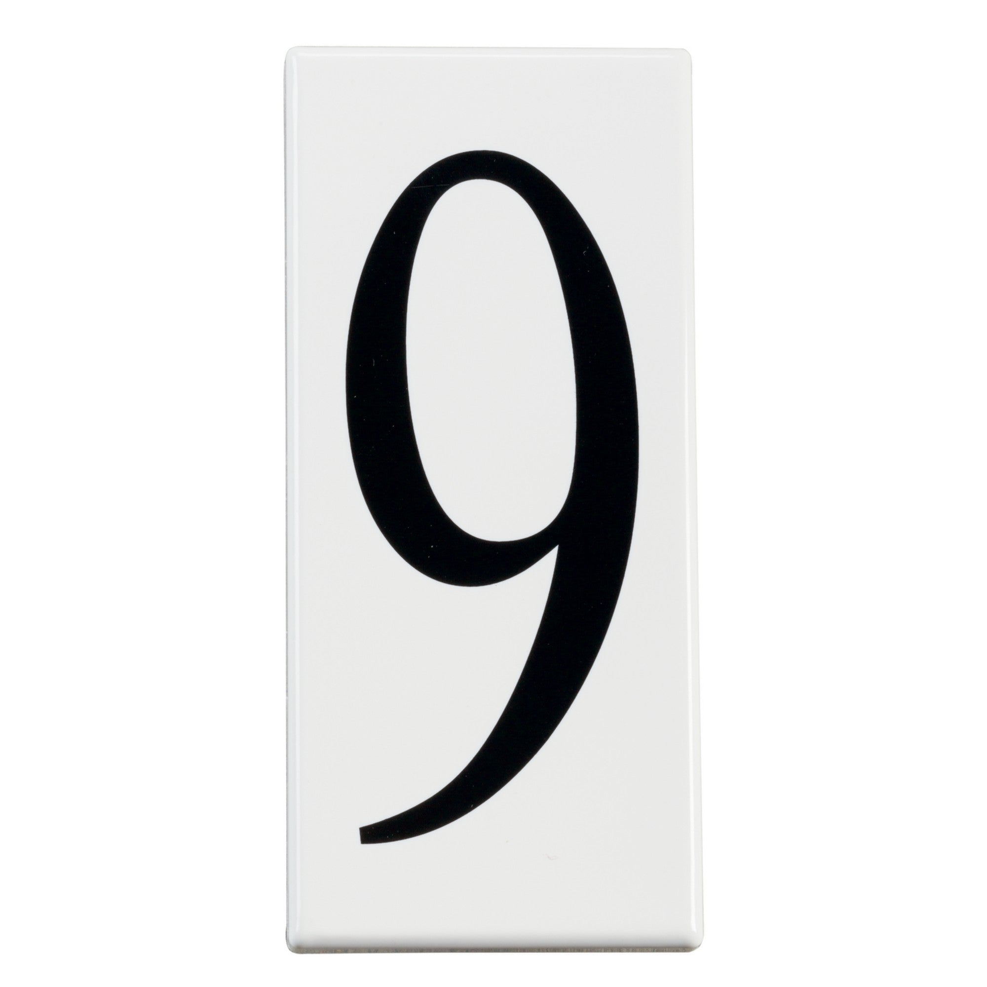 House Number Tile 9 - Durable Outdoor Address Plaque for Home & Mailbox - Perfect for Front Door, Porch, and Garden Decor