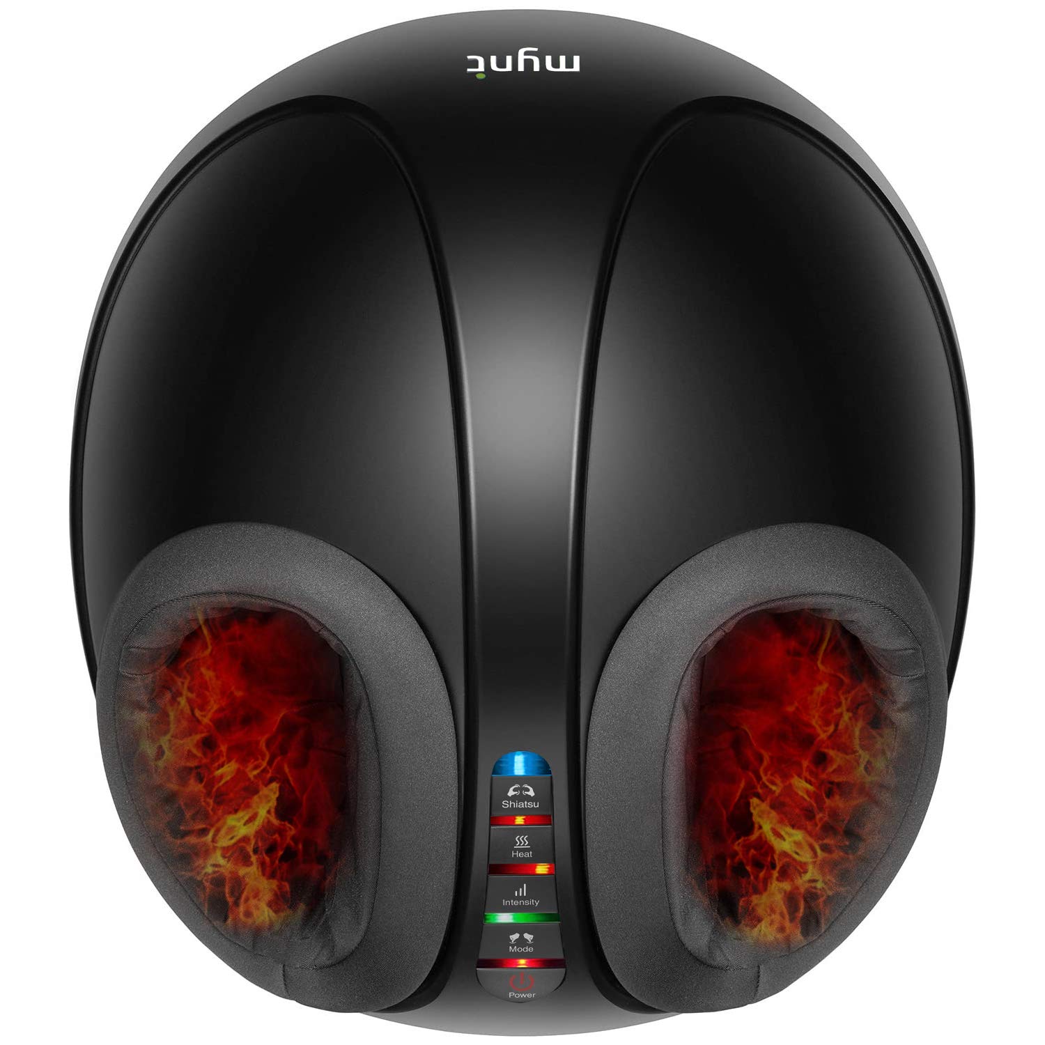 Mynt Shiatsu Foot Massager Machine with Heat - Adjustable Intensity & Multi-Mode for Plantar Fasciitis Pain Relief, Improves Blood Circulation & Sleep - Fits Up to Men's Size 13 - Perfect for Home, Office & Post-Workout Recovery