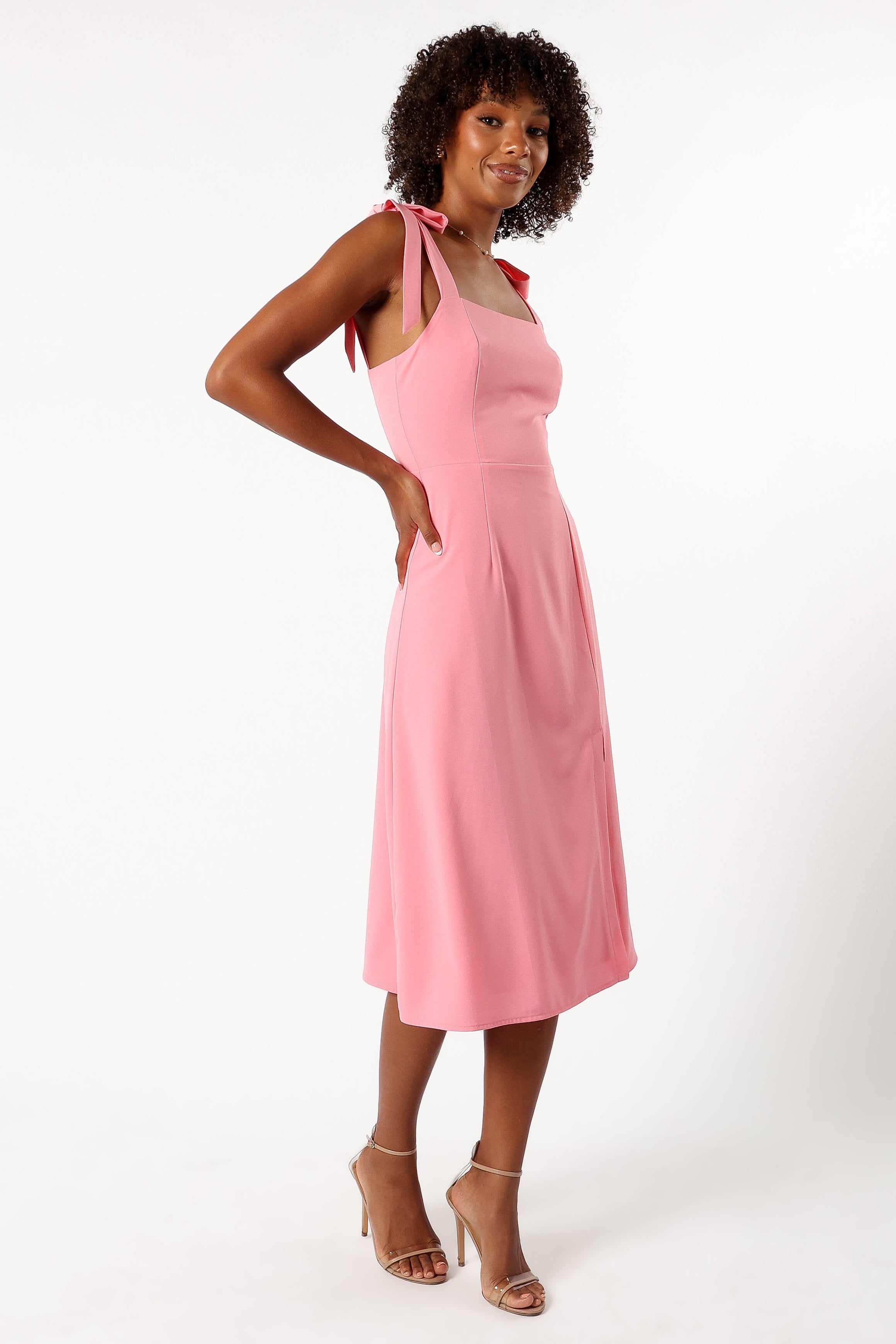 Laurel Dress for Women - Elegant Pink Floral Summer Dress | Perfect for Weddings, Parties & Casual Outings