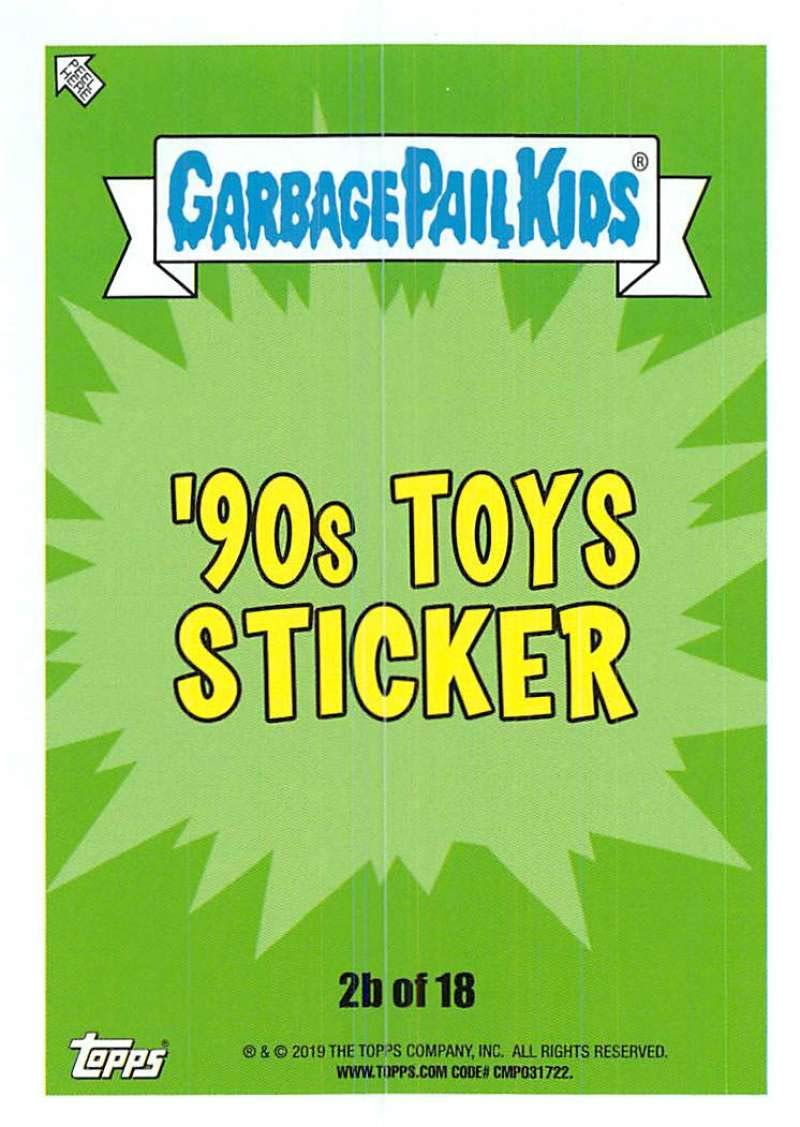 2019 Topps Garbage Pail Kids We Hate the '90s Collectible Trading Sticker Card - SHAGGY SHAWN Troll Doll Design (Jelly Purple #2, Peelable) | Perfect for 90s Nostalgia Collections, Trading Card Games, and Pop Culture Memorabilia Displays