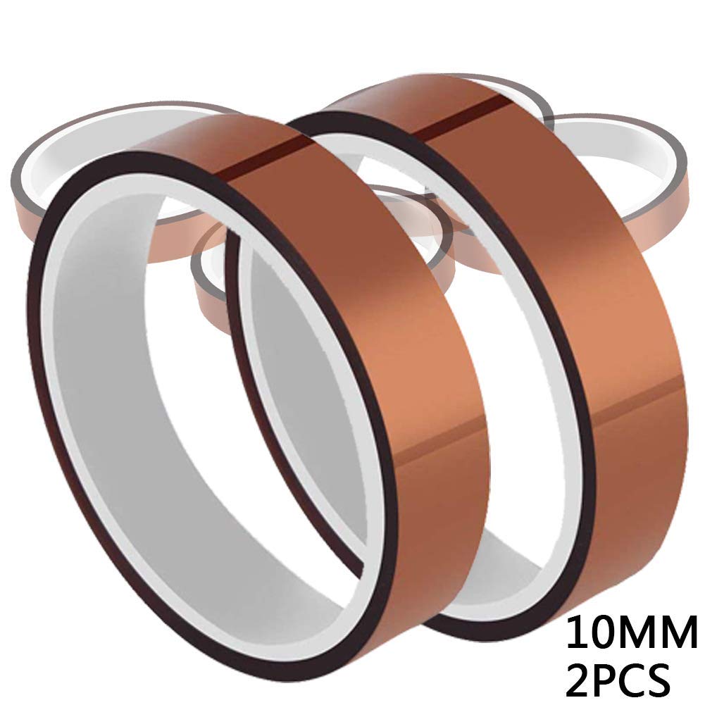 High Temperature Heat Resistant Tape - 2 Rolls Polyimide PI Tape (3/8