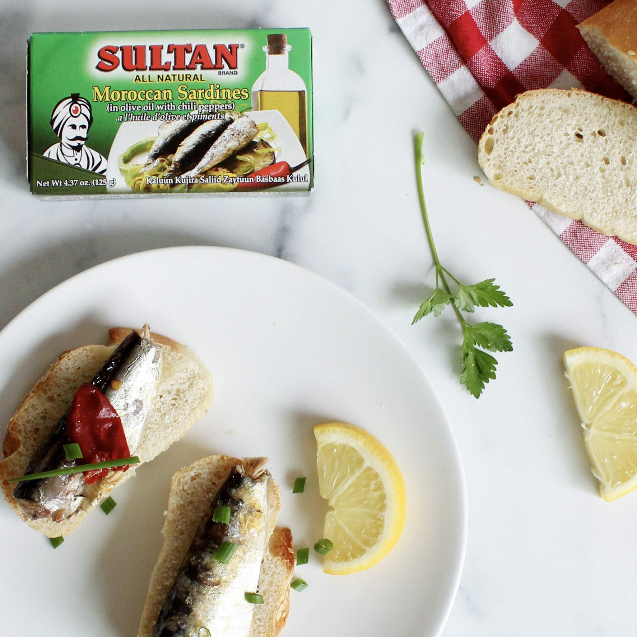 Premium Moroccan Sardines in Olive Oil - 100% Natural, High Protein, No Additives, Keto & Paleo Friendly - 4.37oz Cans (Pack of 50) - Perfect for Healthy Snacks, Salads & Mediterranean Recipes