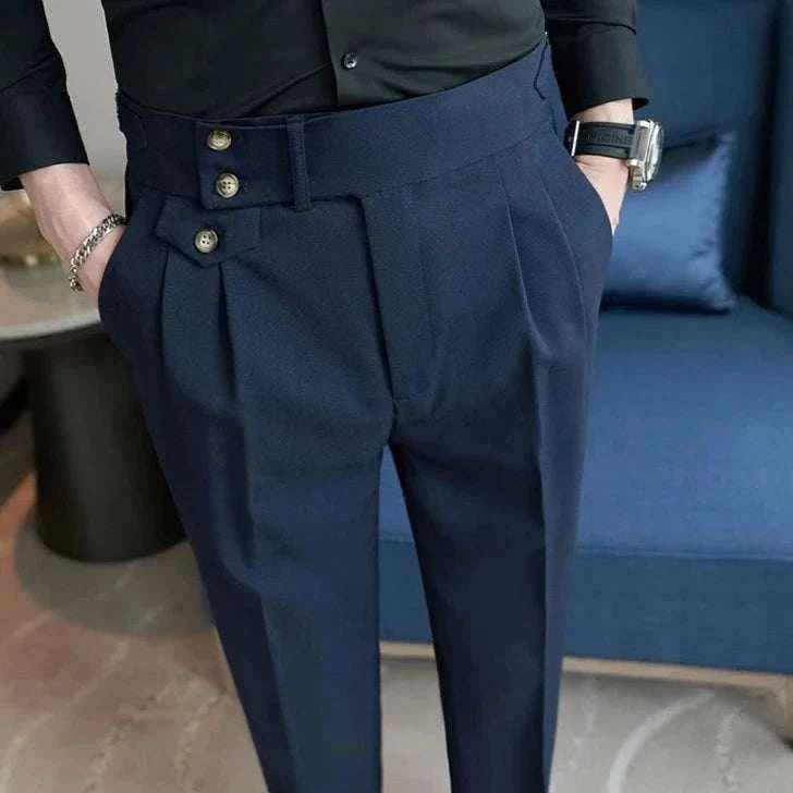 Slim Fit Suit Pants for Men - Elegant Formal Trousers for Business, Office & Special Occasions