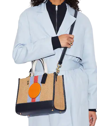 Coach Dempsey Carryall Tote Bag with Signature Patch - Stylish Leather Handbag for Women, Perfect for Work, Travel & Everyday Use