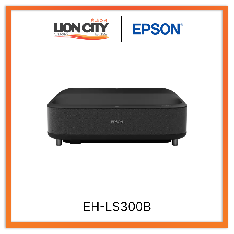 Epson EpiqVision Ultra EH LS300B 4K Laser Projector - Home Theater Projector with Smart TV Streaming, HDR, and 3600 Lumens for Movies, Gaming, and Outdoor Entertainment