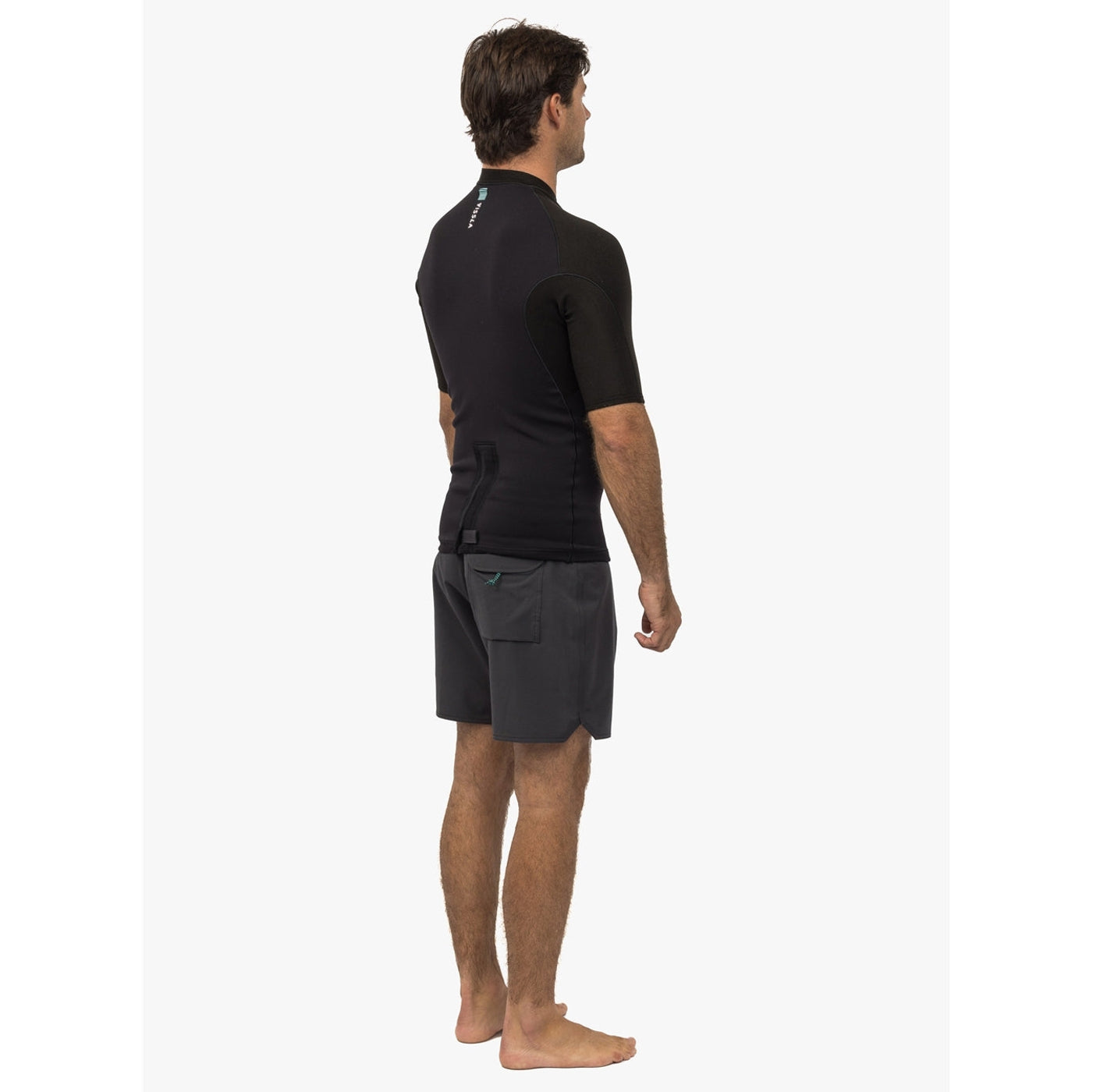 1mm Men's Vissla 7 Seas Short Sleeve Jacket - Lightweight Surfing & Beachwear for Summer Outdoor Activities