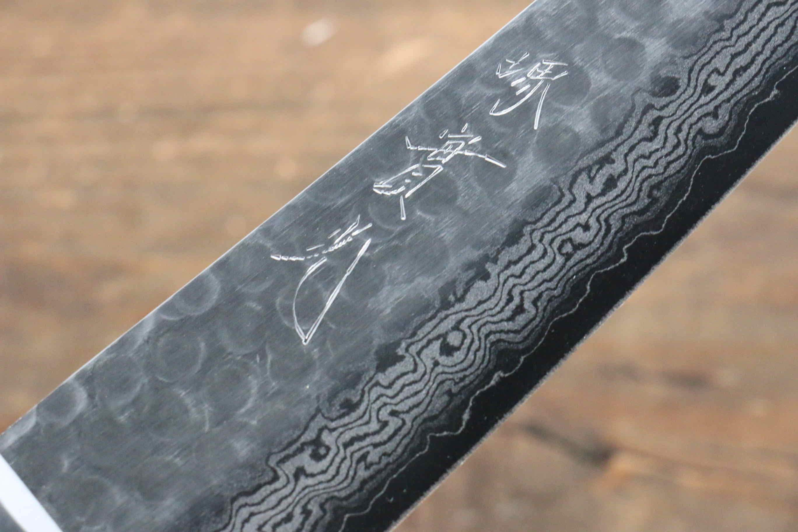 Premium Jikko VG10 17-Layer Damascus Gyuto Chef Knife 180mm - Japanese Mahogany Handle - Perfect for Sushi, Meat Cutting & Professional Kitchen Use