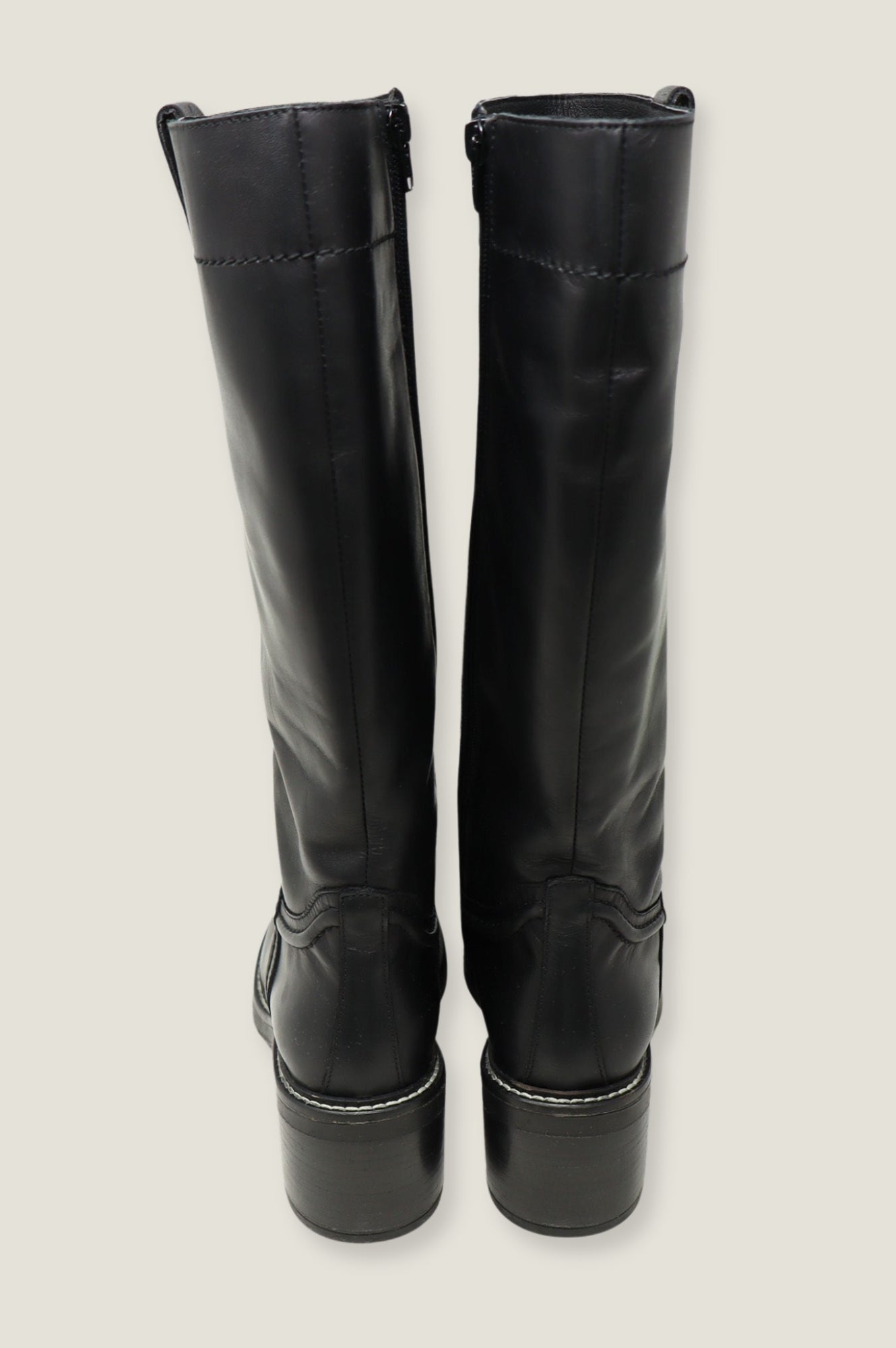 ALPE Trento Women's Knee High Leather Boots - Black | Stylish & Comfortable for Winter, Fall & Casual Outfits