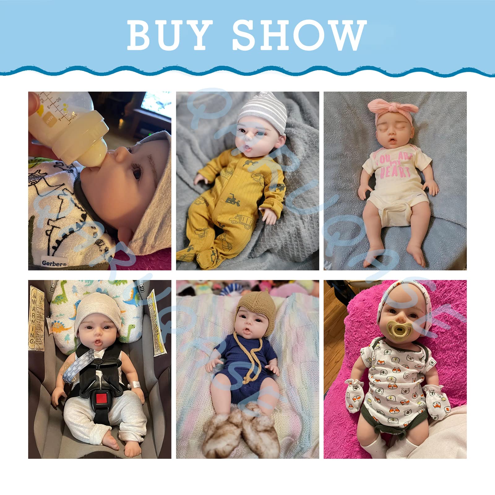 19 Inch Realistic Reborn Baby Boy Doll - Lifelike Silicone Full Body, Soft & Waterproof for Collectors, Photography, and Nursery Decor