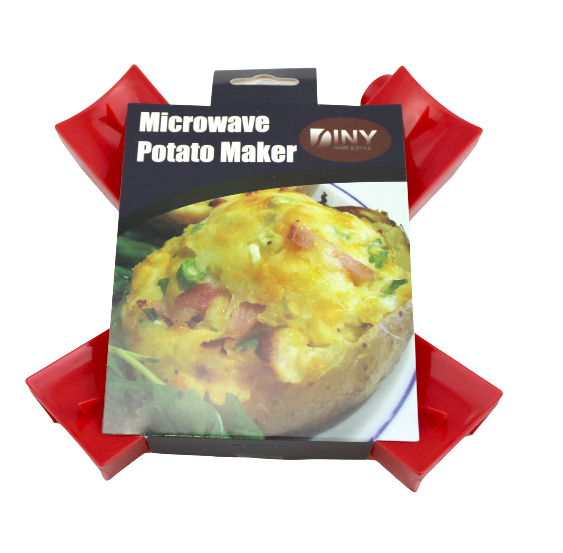 BPA-Free Microwave Potato Baker - Cook 4 Potatoes Fast in Minutes | Perfect for Quick Meals, Snacks & Family Dinners