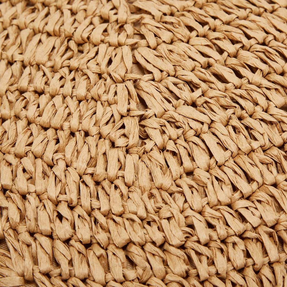 Women's Woven Straw Tote Bag - Summer Beach Hobo Handbag for Travel & Vacation - Lightweight Casual Shoulder Bag for Outdoors, Picnics & Shopping