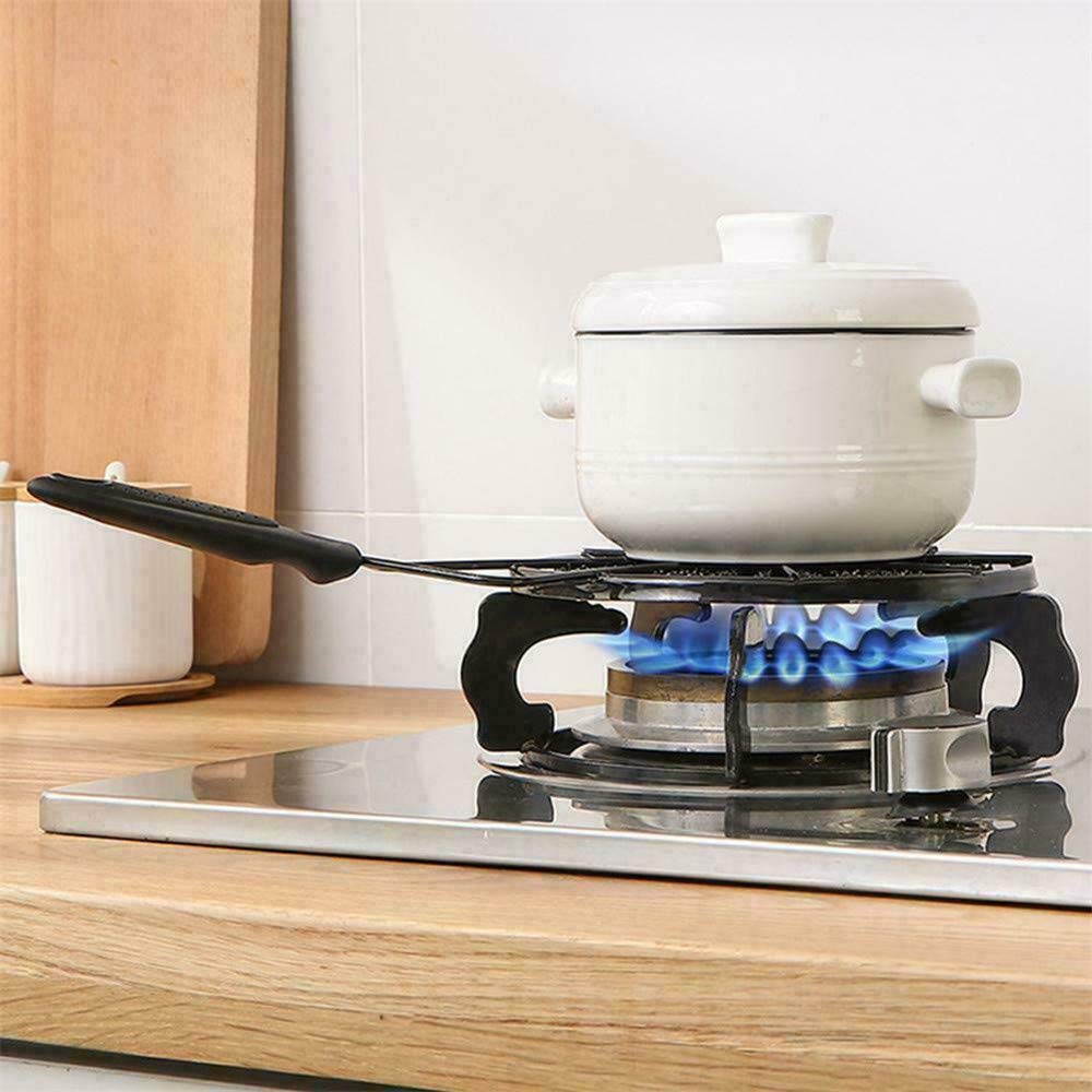 Gas Stove Heat Diffuser Plate - Induction Hob Converter, Flame Guard for Glass Cooktops - Universal Adapter for Pans & Coffee/Milk Warmers - Perfect for Even Cooking & Beverage Heating