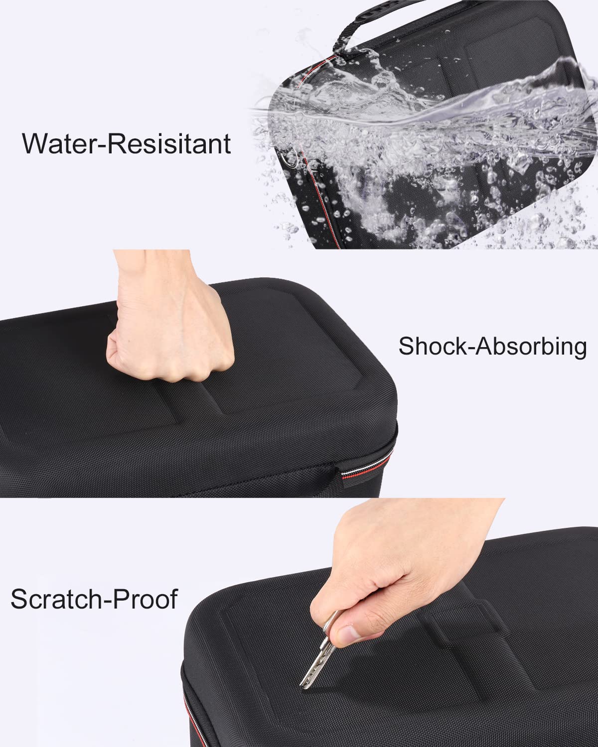 Durable Hard Carrying Case for Nintendo Switch & Switch OLED - Compatible with NS Console, Dock, HDMI Cable, Pro Controller & 18 Game Cartridges - Perfect for Travel, Gaming Parties & On-the-Go Protection